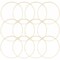 Bamboo Rings for Crafts, Macrame, and Dreamcatchers (9 in, 12 Pack)